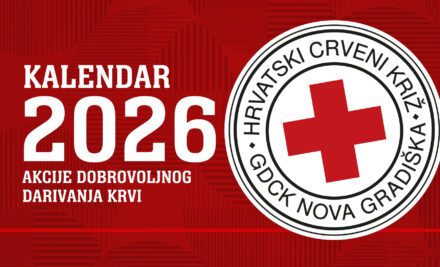 Kalendar akcija dobrovoljnog darivanja krvi – 2026