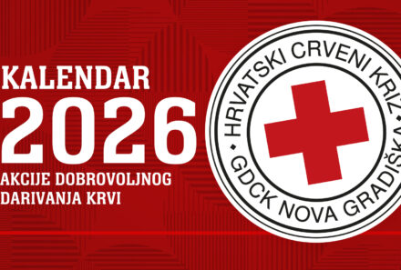 Kalendar akcija dobrovoljnog darivanja krvi – 2026